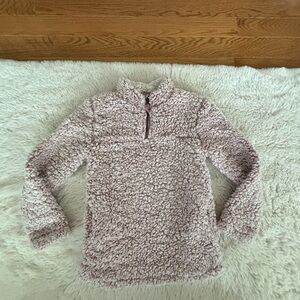 C&C California Light Pink Sherpa Pullover
